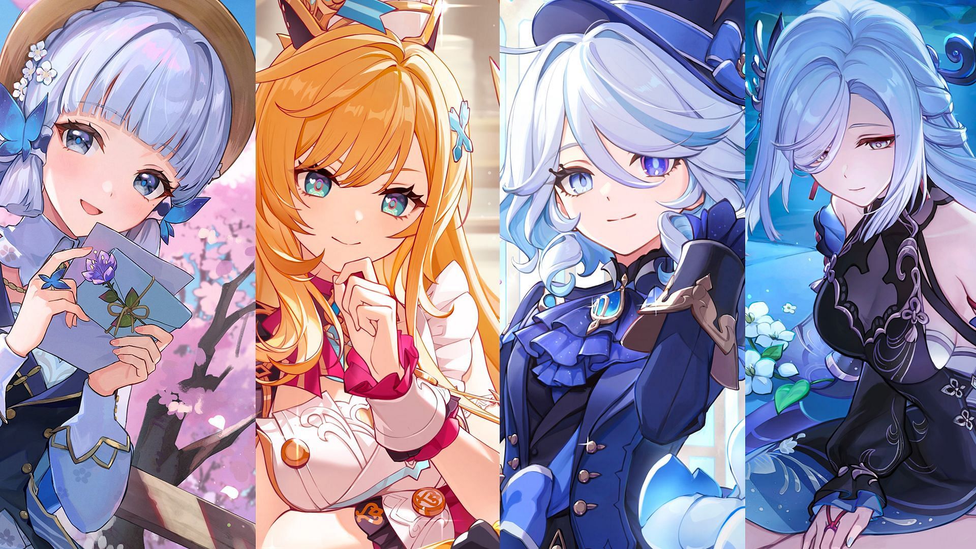 Ayaka, Escoffier, Furina, Shenhe (Image via Sportskeeda Gaming/HoYoverse)